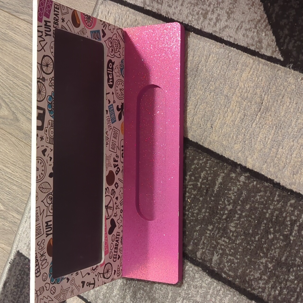 Pink Glitter Chalkboard Stand